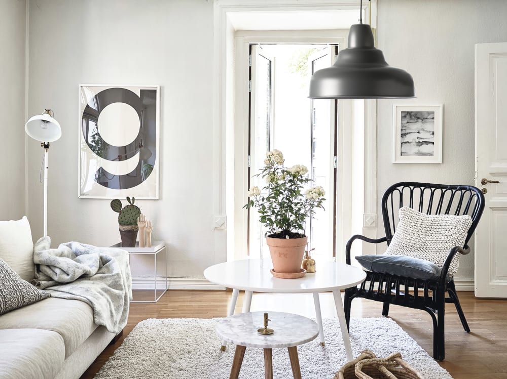 Lámpara techo pantalla metálica gris Pendel textil - Maisons du Monde
