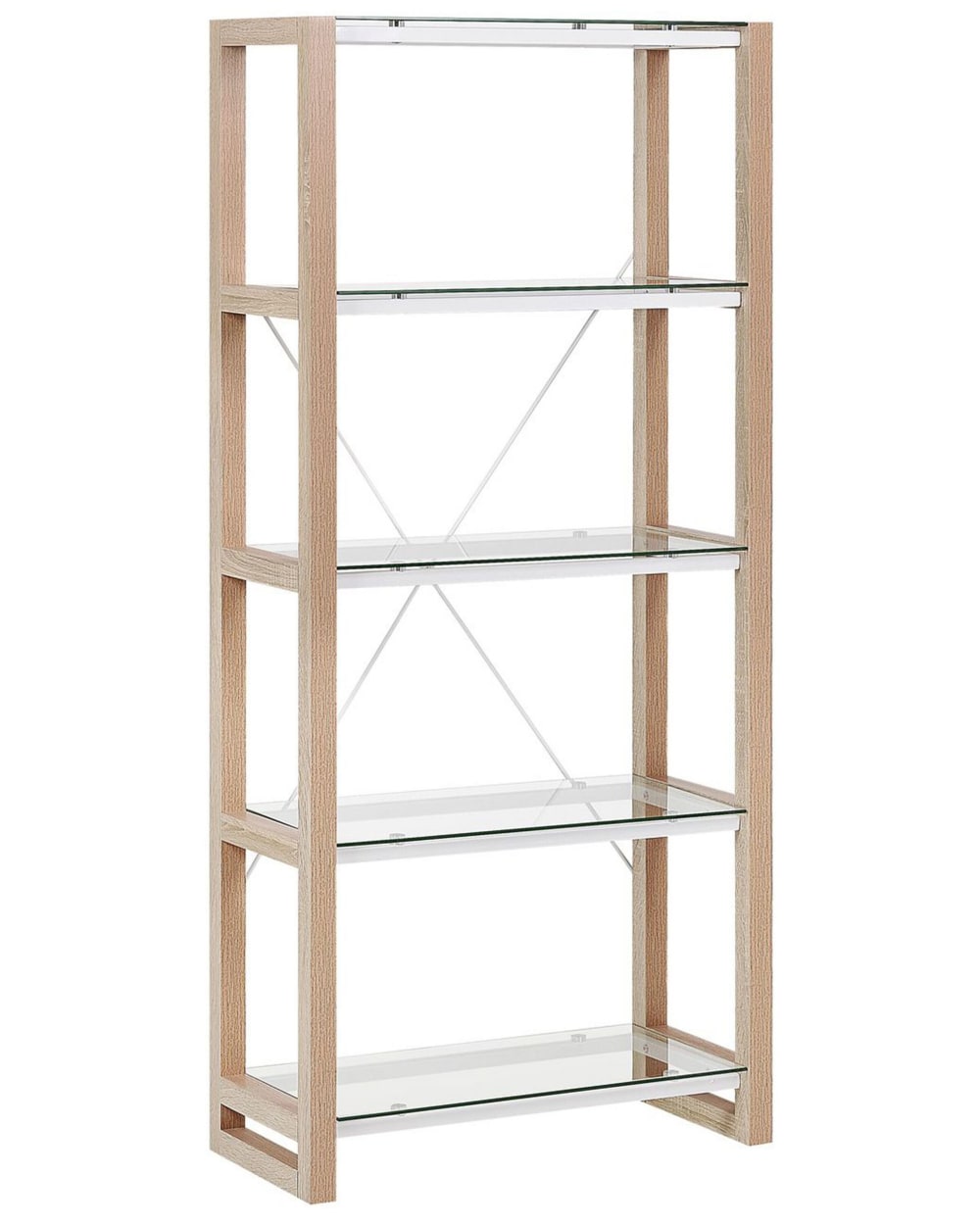 Regal Mit 4 Ebenen Aus Holzwerkstoff 152Cm, Weiß