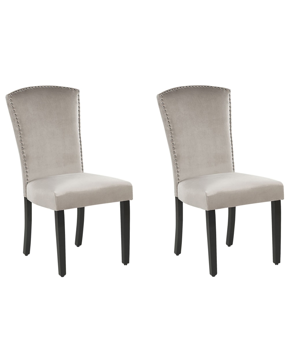 Esszimmerstuhl 2Er Set Aus Stoff, Grau