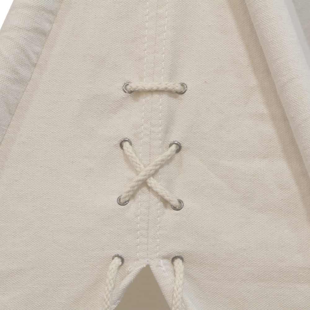 Tipi avec plancher en coton, crème, 120x120 cm (Sunny) - Image 2