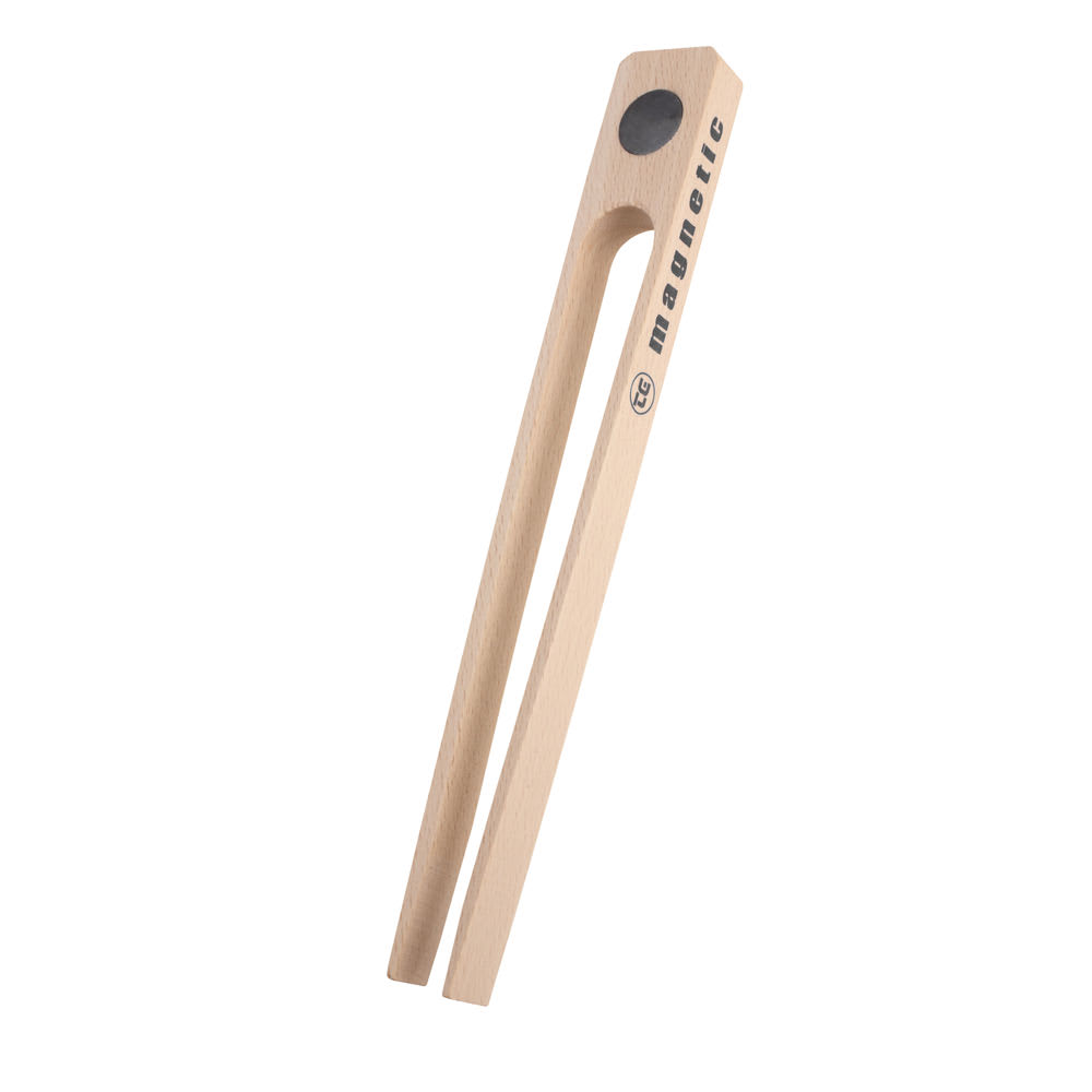 T&G Woodware Pince à toast magnétique 20 cm pour grille-pain beige en - Bois
