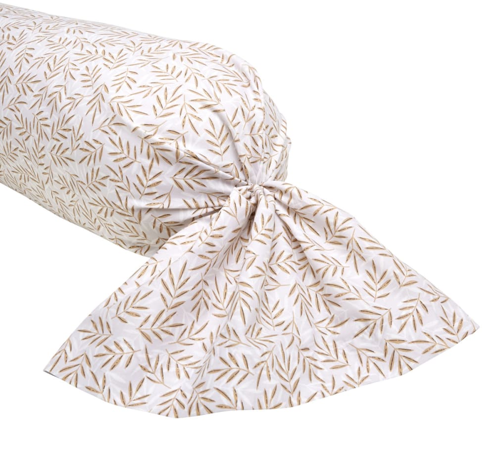 Taie de traversin en lyocell beige 85x185