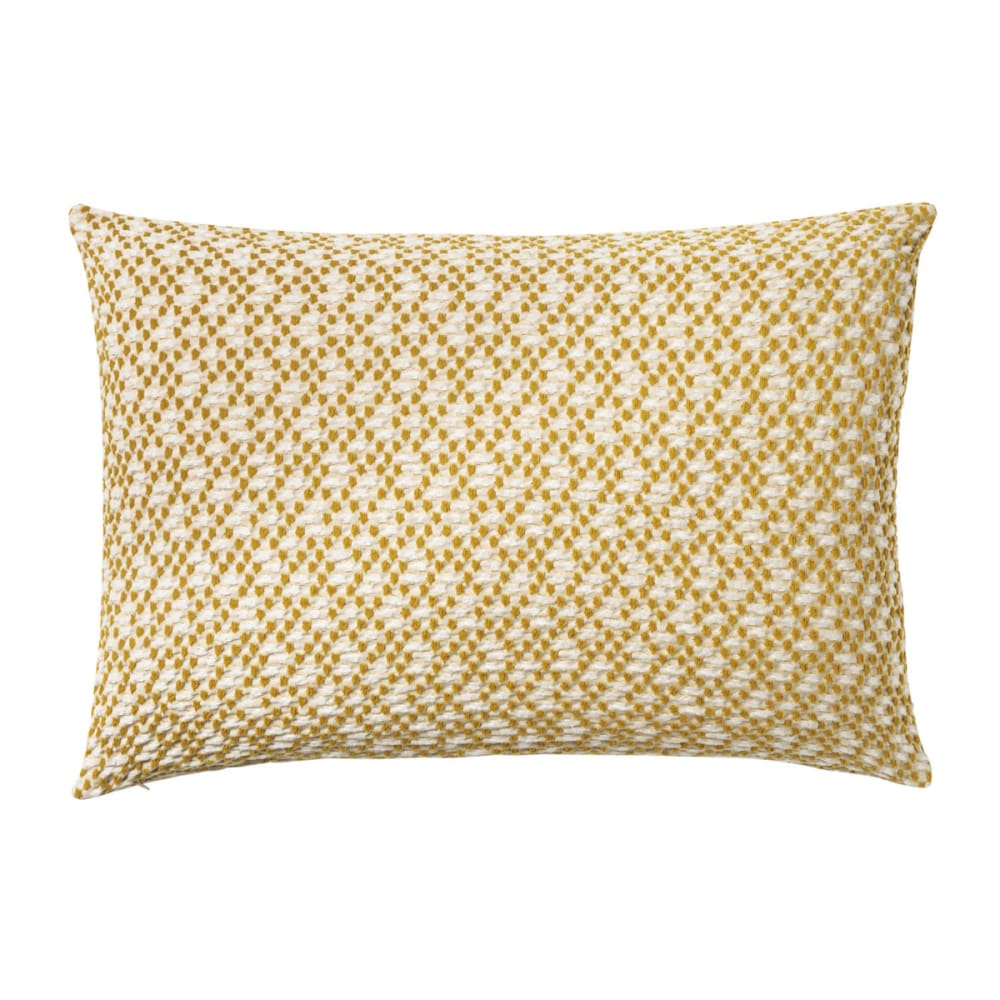 Housse de coussin en coton tissé jaune 40x60 - Maisons du Monde
