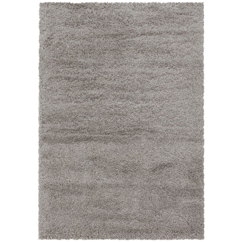 Tapis cosy à poils longs greige 60x110cm