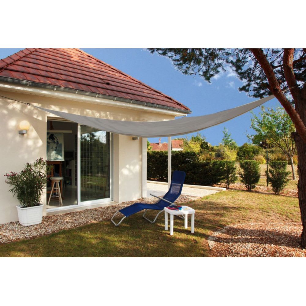 Toile d'ombrage triangulaire 3 mètres gris foncé - Maisons du Monde
