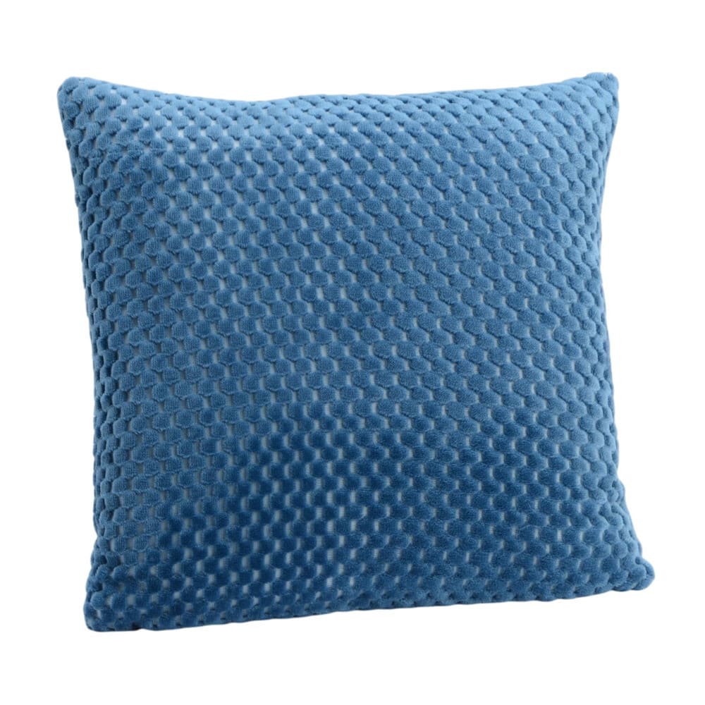 Coussin nuit 40x40 cm bleu en polyester