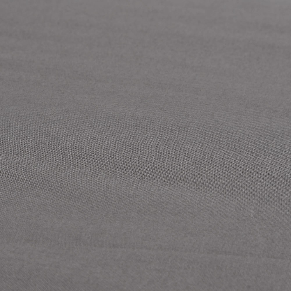 Funda de almohada de algodón orgánico 180 hilos gris ceniza. 50x85cm - Maisons du Monde