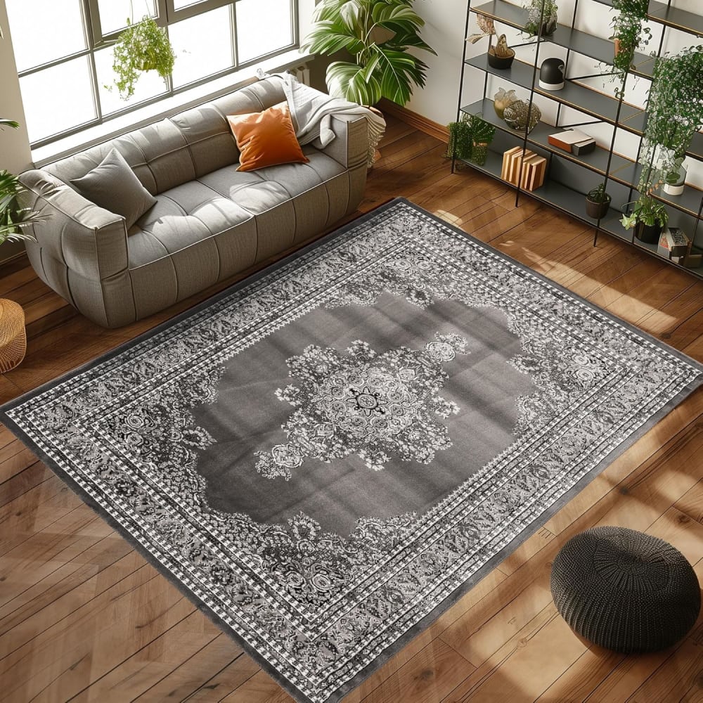 Tapis d'orient ehsan gris 200 x 290 cm — vue 3