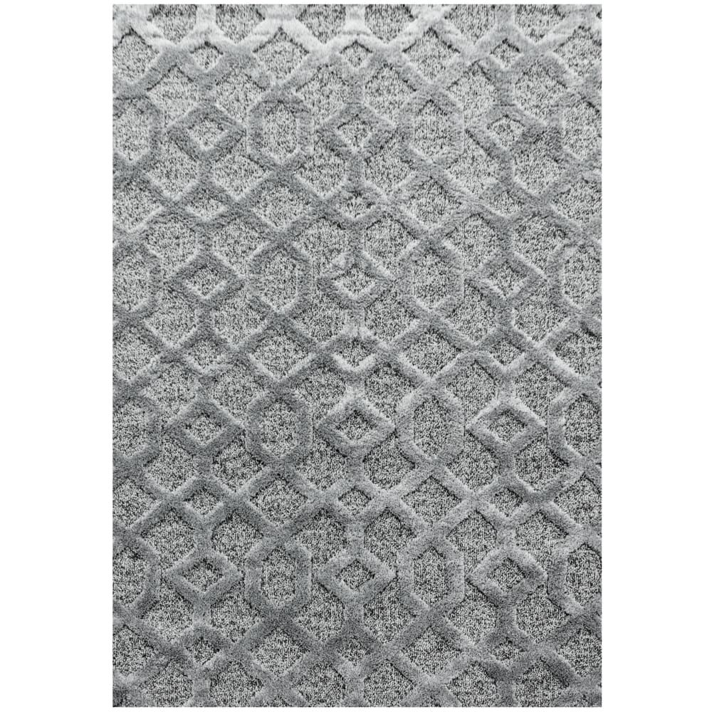 YASI - Tapis Berbère à relief - Gris 160 x 230 cm