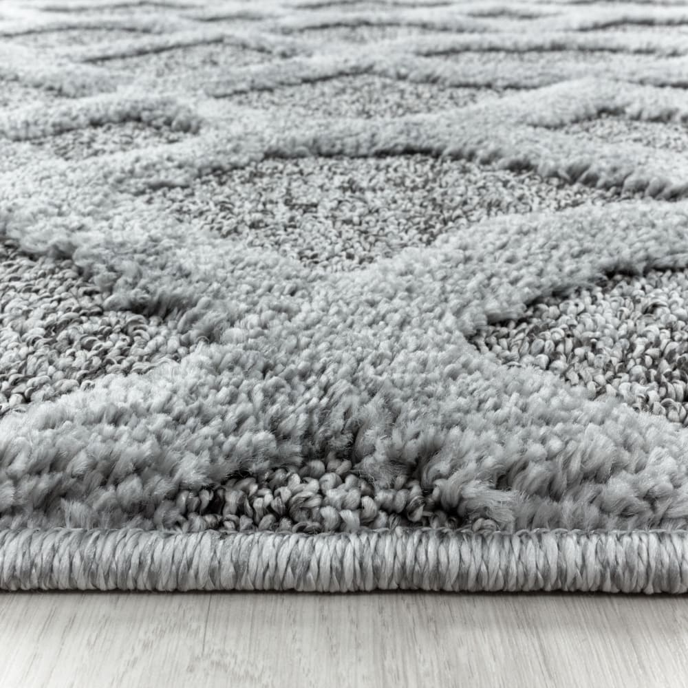 Yasi - tapis berbère à relief - gris 200 x 290 cm — vue 4