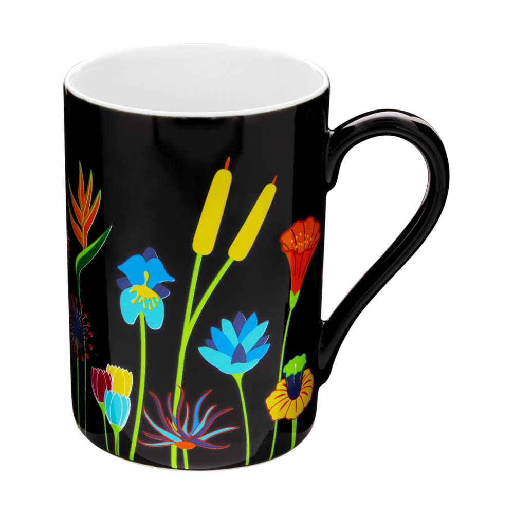 Mug 30 cl  noir porcelaine de chine 7,2  x  10,2 cm x  10,2 cm