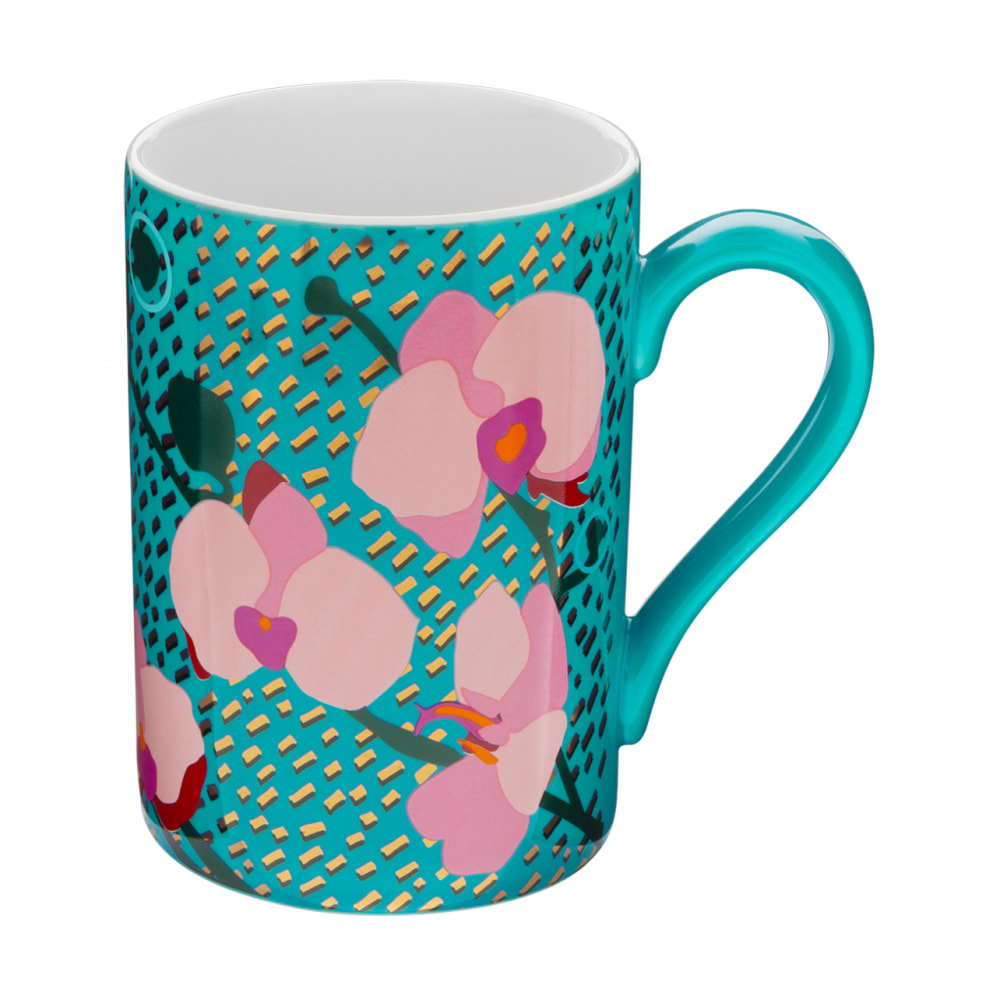 Mug 30 cl  bleu turquoise porcelaine de chine 7 x 0 x 10 cm