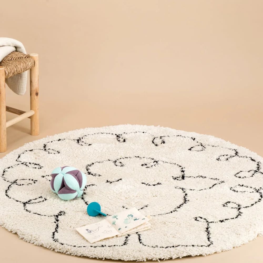 Tapis rond Petit mouton (120 cm) - Maisons du Monde