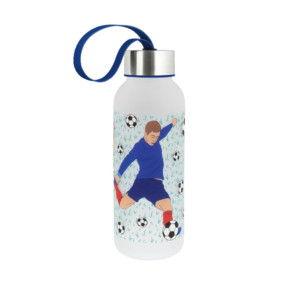 Pylones Gourde 42 cl football acier 20 x 6 x 6 cm Multicolore Pvc - Poly Chlorure De Vinyle - 6x20x6cm