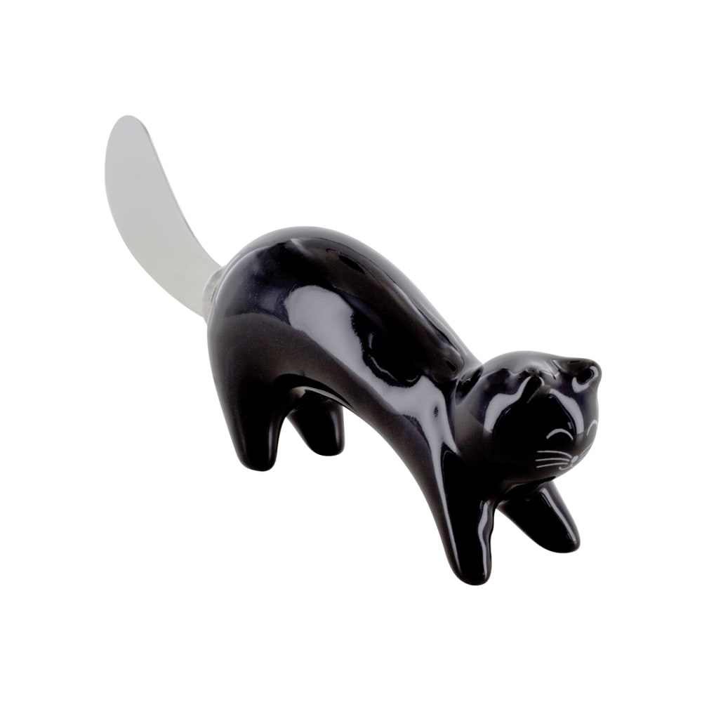 Couteau à beurre  noir acier inoxydable 14 x  3 cm x 3 cm