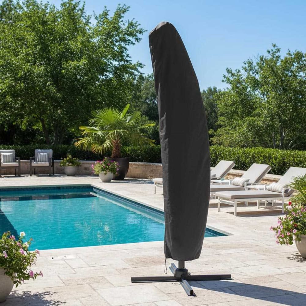 Housse parasol déporté polyester avec tuteur pour parasol déporté d 3, - Maisons du Monde