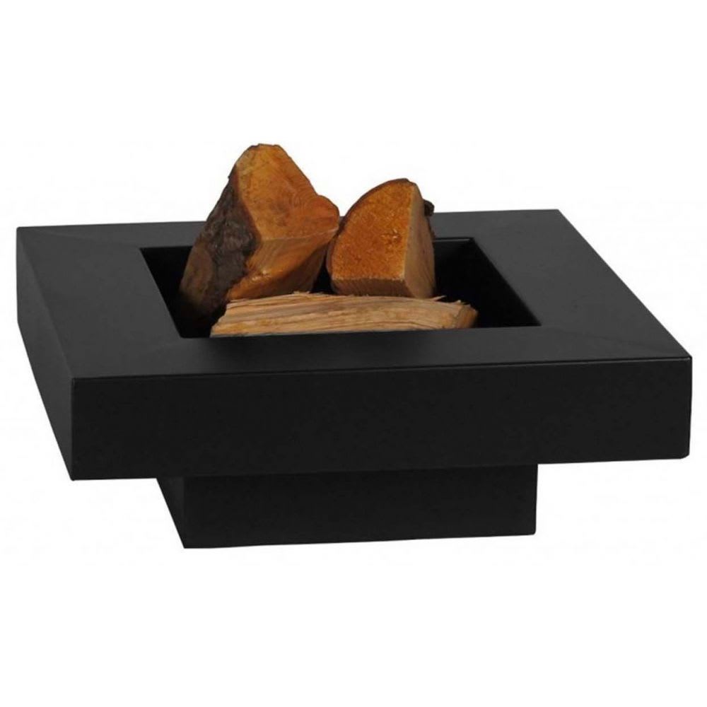 Brasero en acier peint plateau design 80 cm - Maisons du Monde