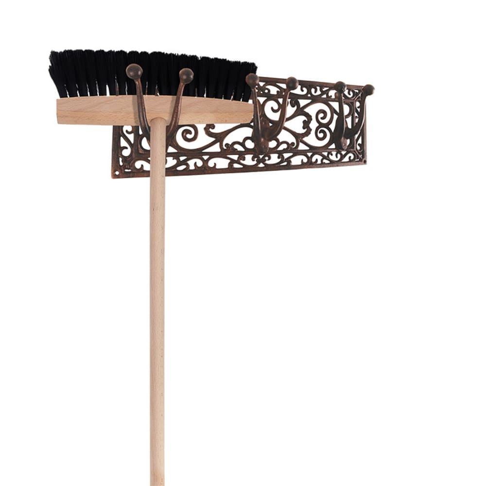 Crochets muraux outils jardin fonte marron — vue 3