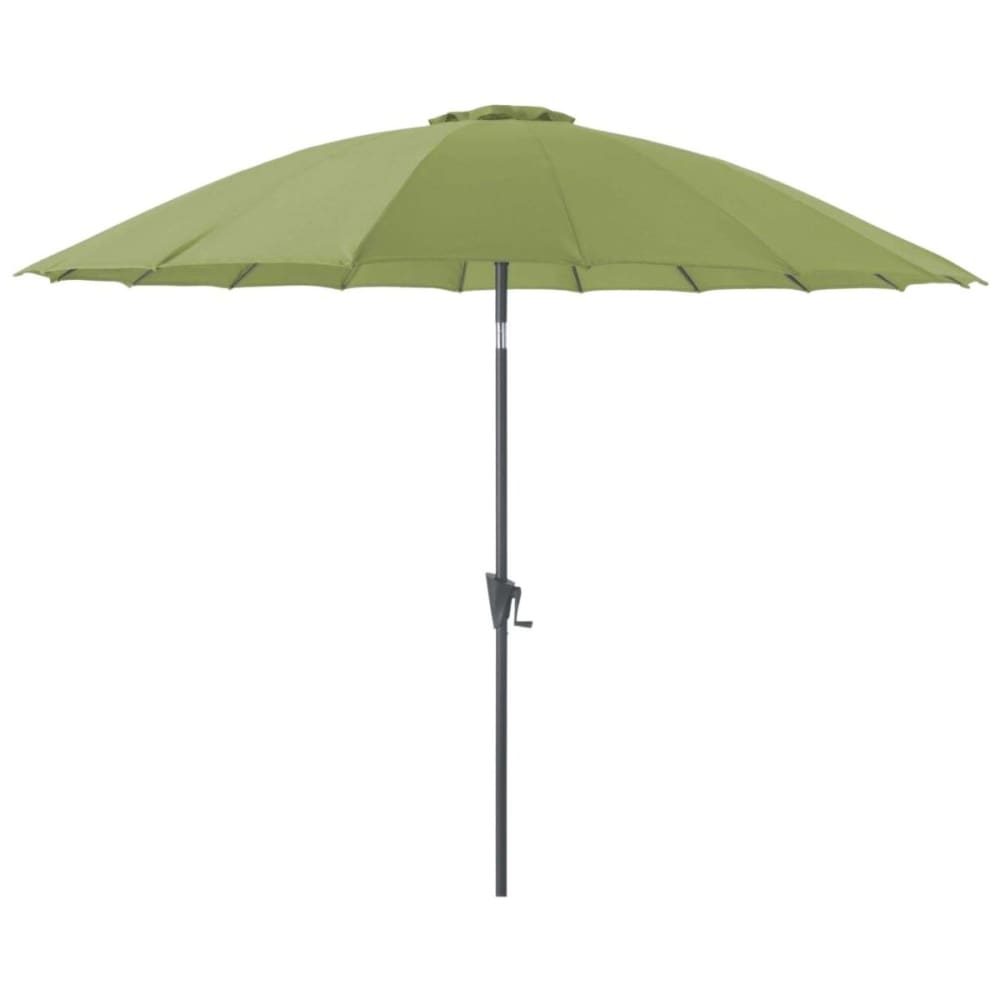 Parasol terrasse en fibre de verre pagode 300 cm olive
