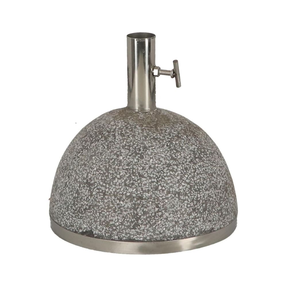 Pied de parasol granit 11kg gris clair