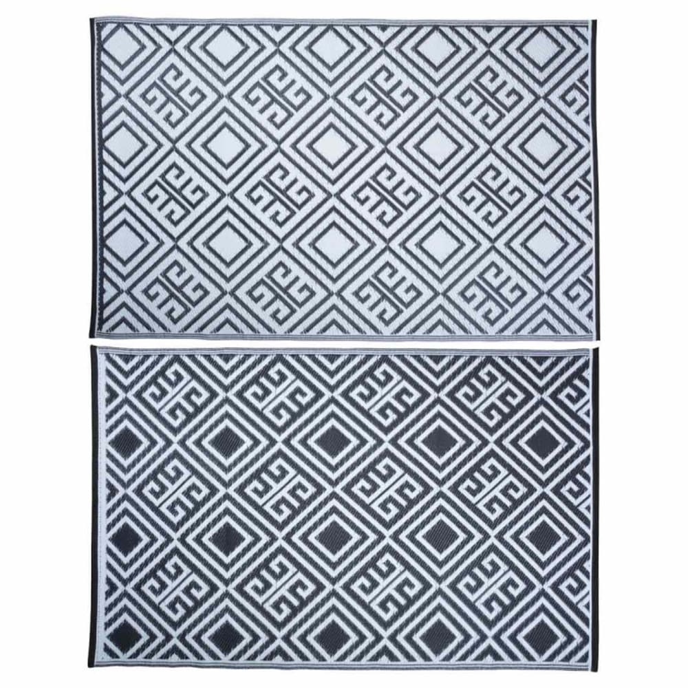 Tapis jardin 120 x 186 cm noir