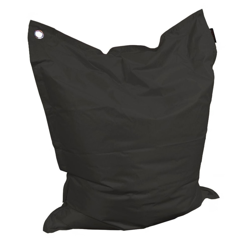 Grand coussin uni maxi noir
