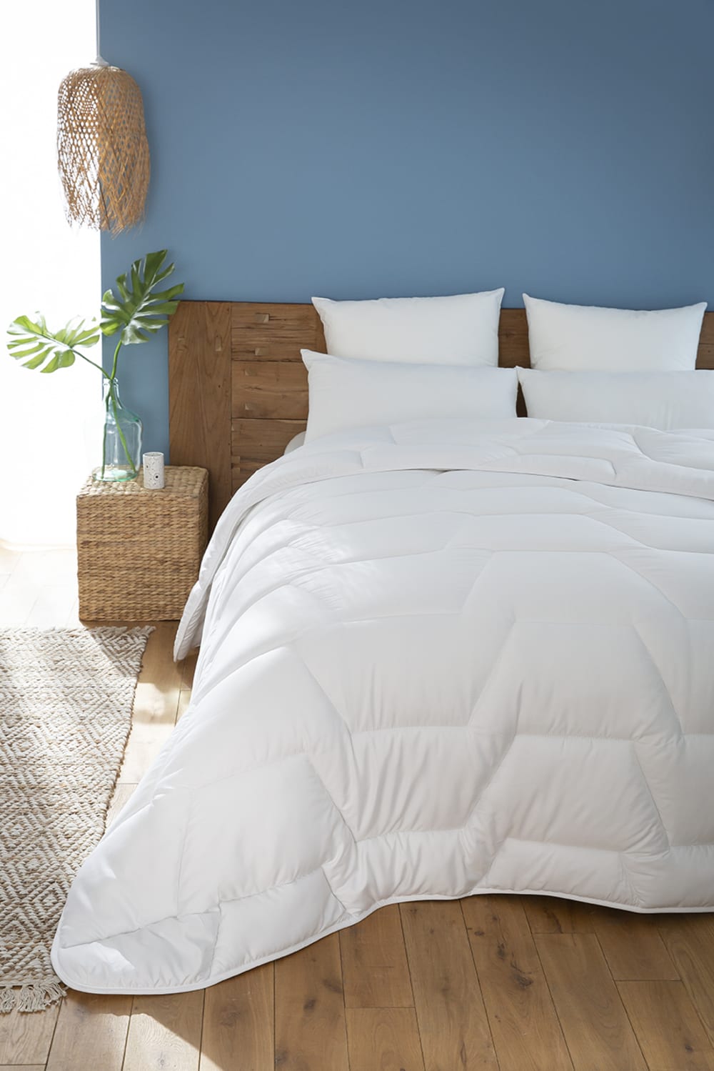 Couette tempérée 140 x 200 cm coton blanc - Maisons du Monde