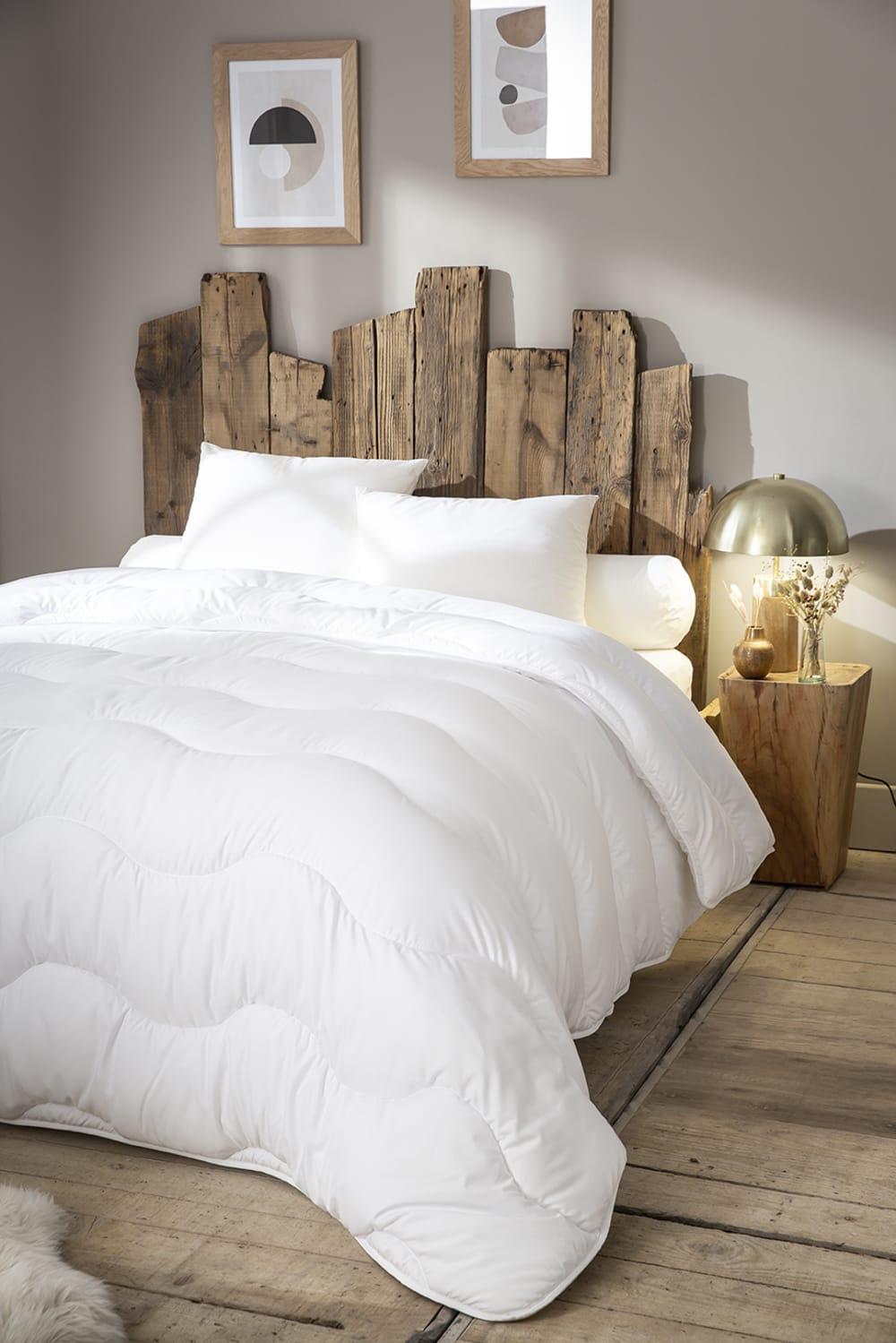 Couette très chaude 220 x 240 cm polyester blanc - Maisons du Monde