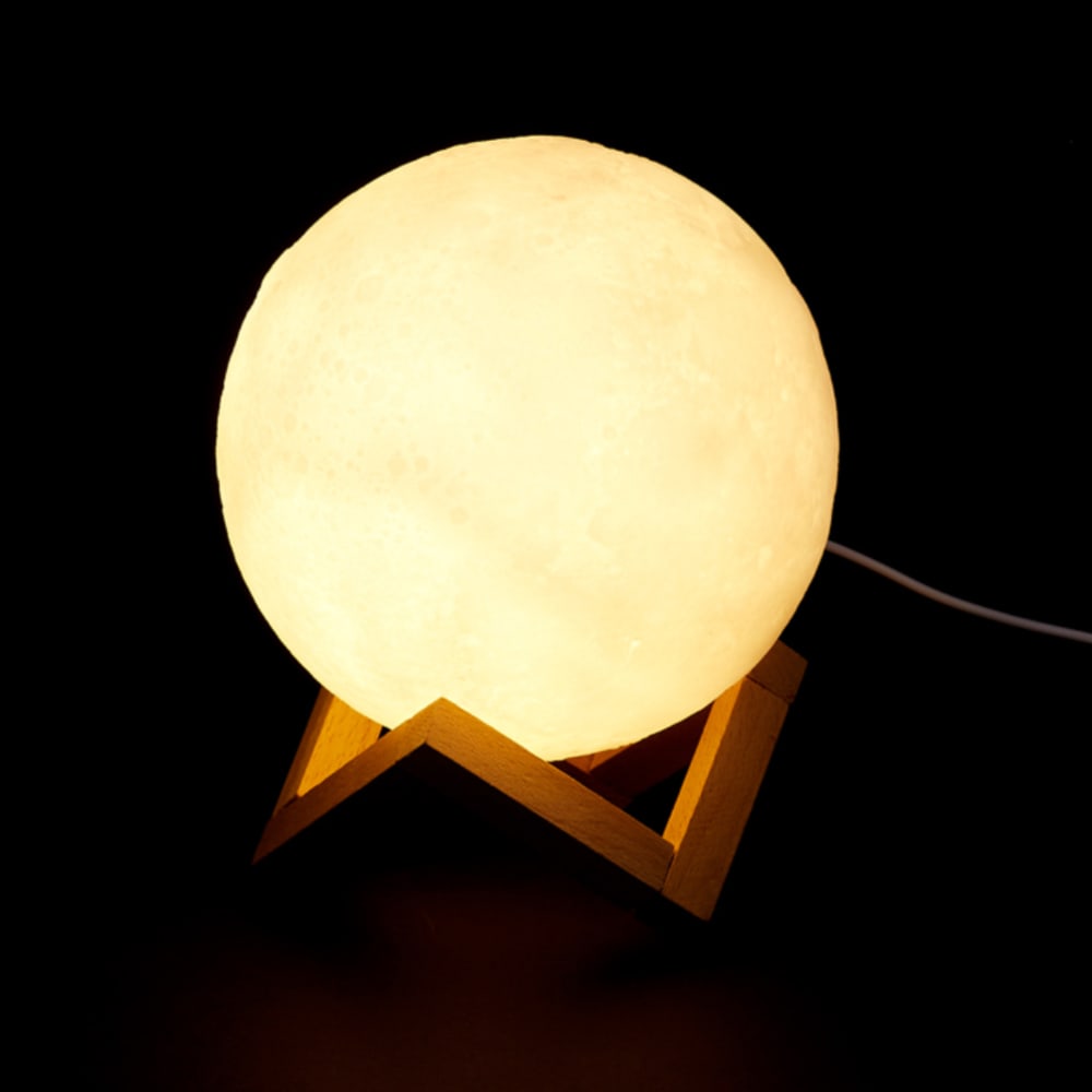 Lampe tactile lune rechargeable — vue 3