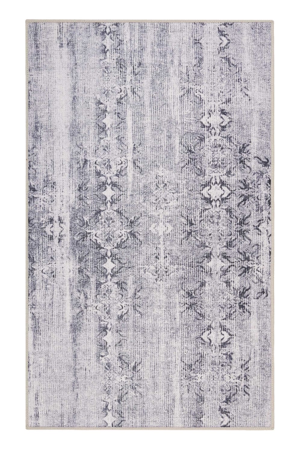Tapis de bain vintage nuances de gris bleuté 60x100