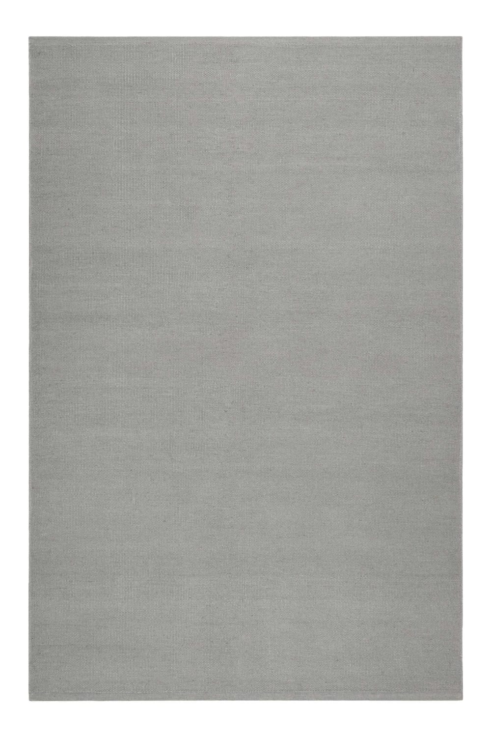 Alfombra hecha a mano de pura lana virgen gris 160x230