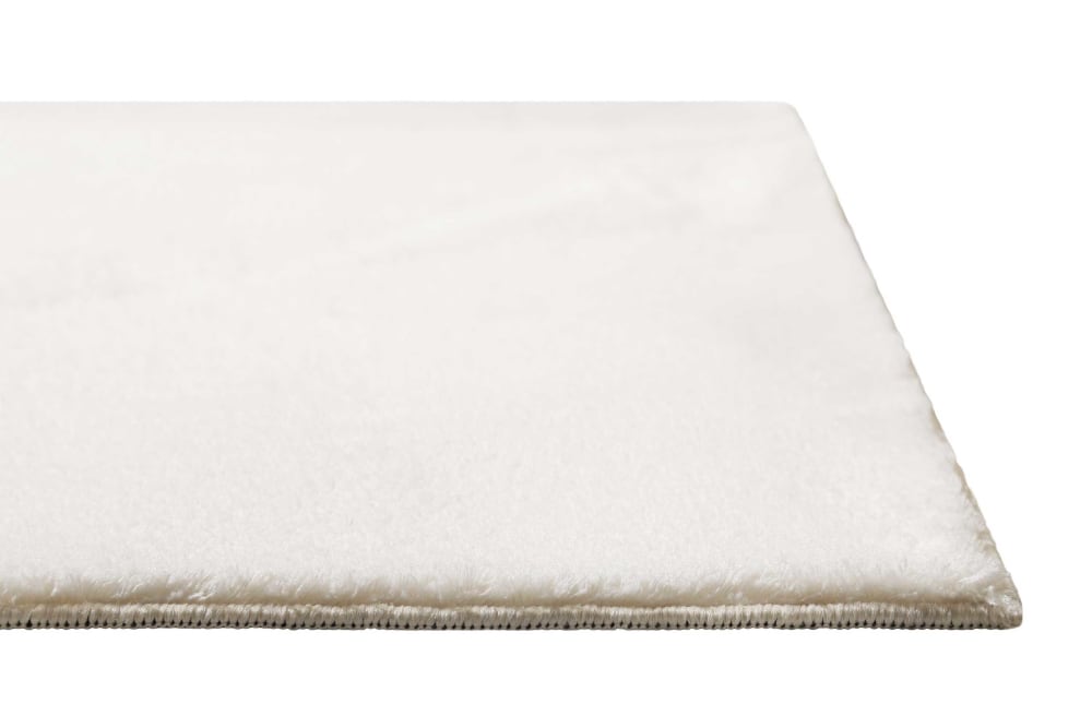 Tapis tufté mèches rases blanc cassé crème 120x170 — vue 4