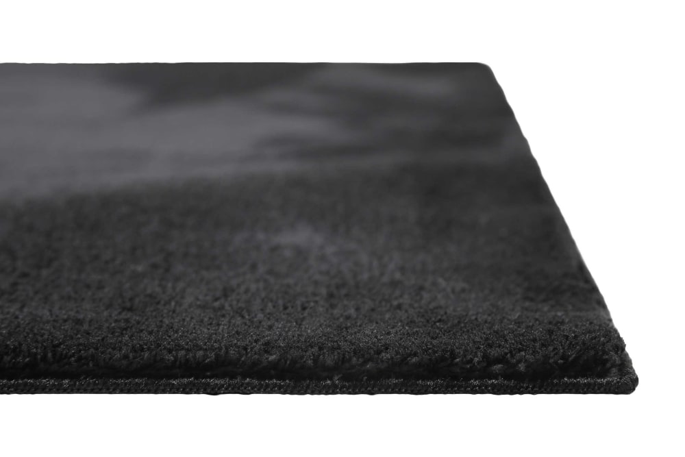Tapis tufté mèches rases noir 160x225 — vue 4