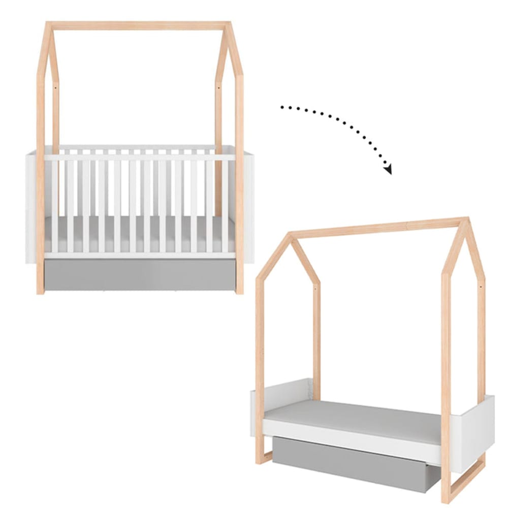 Lit évolutif cabane 70x140 en 70x160 panneaux mdf et stratifiés Lit évolutif cabane 70x140 en 70x160 panneaux mdf et stratifiés