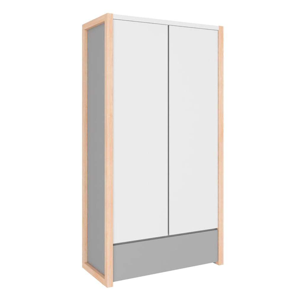 Armoire 2 portes 1 tiroir pinette panneaux mdf et stratifiés Armoire 2 portes 1 tiroir pinette panneaux mdf et stratifiés