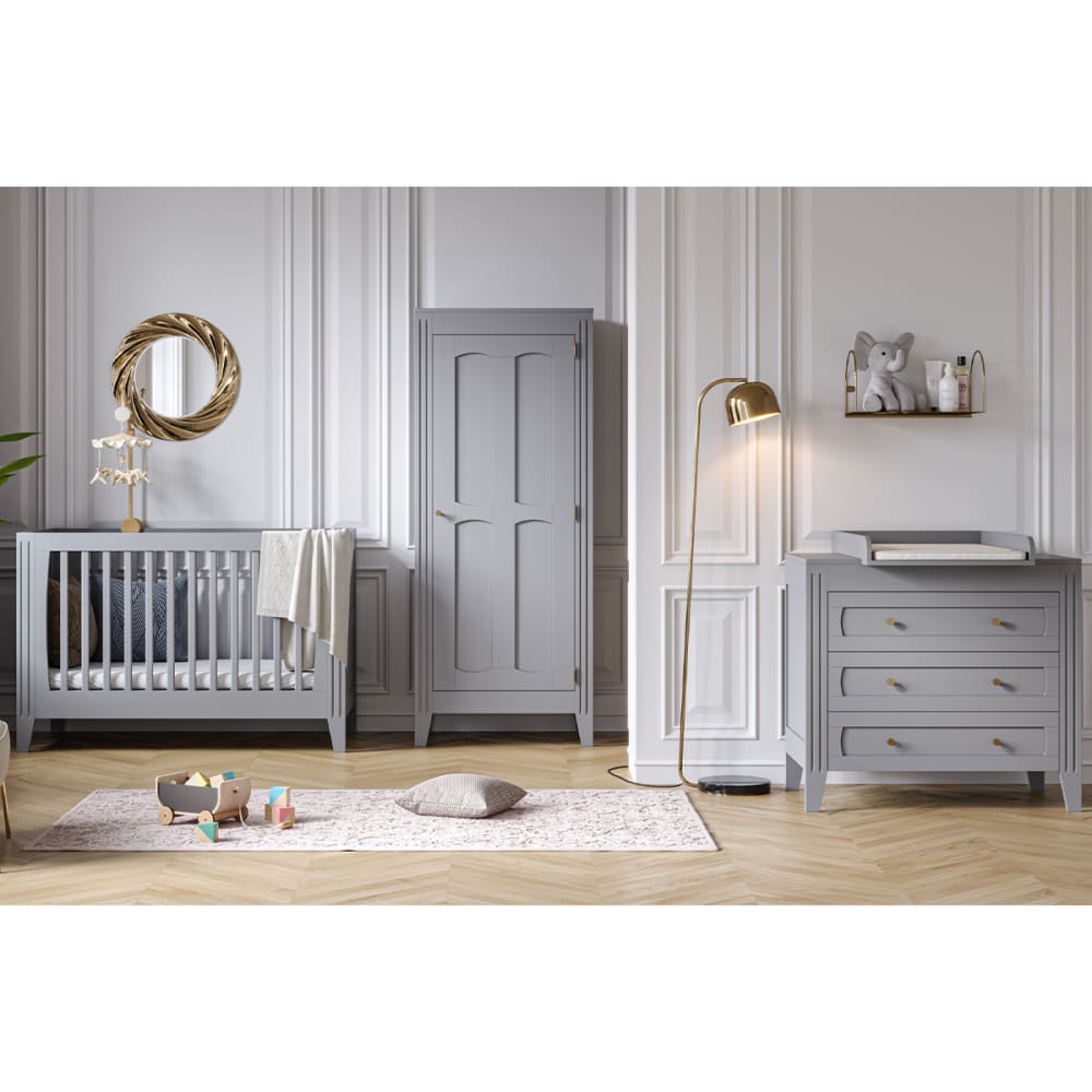 Armoire 1 porte gris (Vox) - Image 3