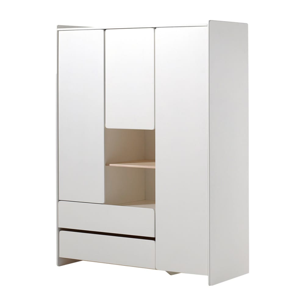 Armoire 3 portes blanc