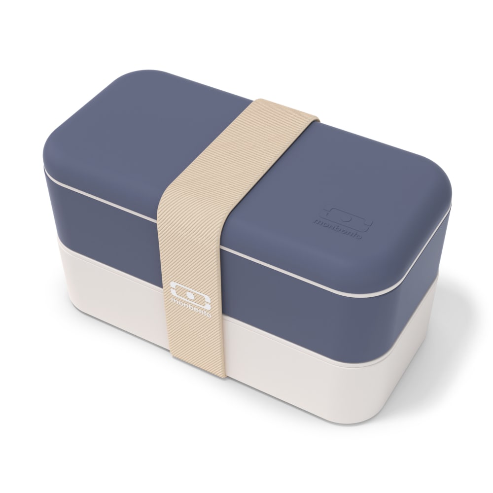 Lunch box 2 compartiments Made in France 1L en PBT Bleu Natural Lunch box 2 compartiments Made in France 1L en PBT Bleu Natural