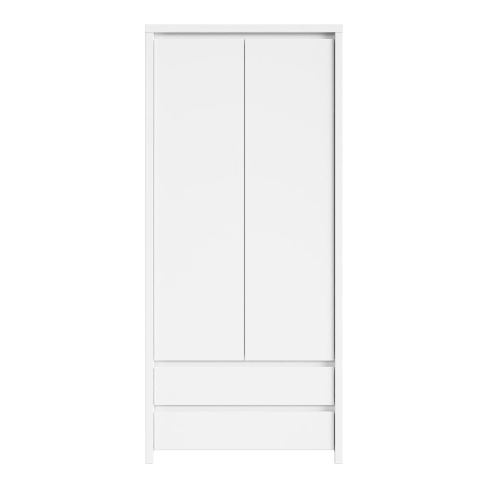 Armoire 2 portes 2 tiroirs blanche - Maisons du Monde