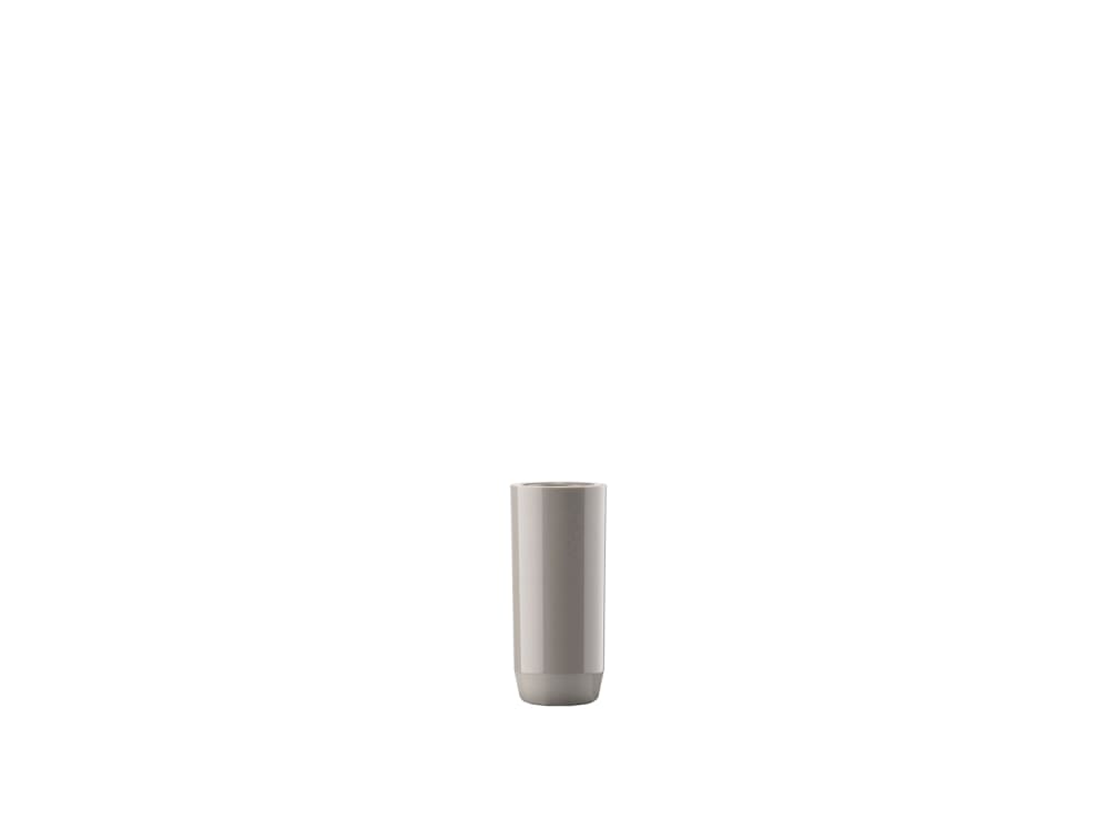 Pot à brosse à dents haut brillant en plastique taupe