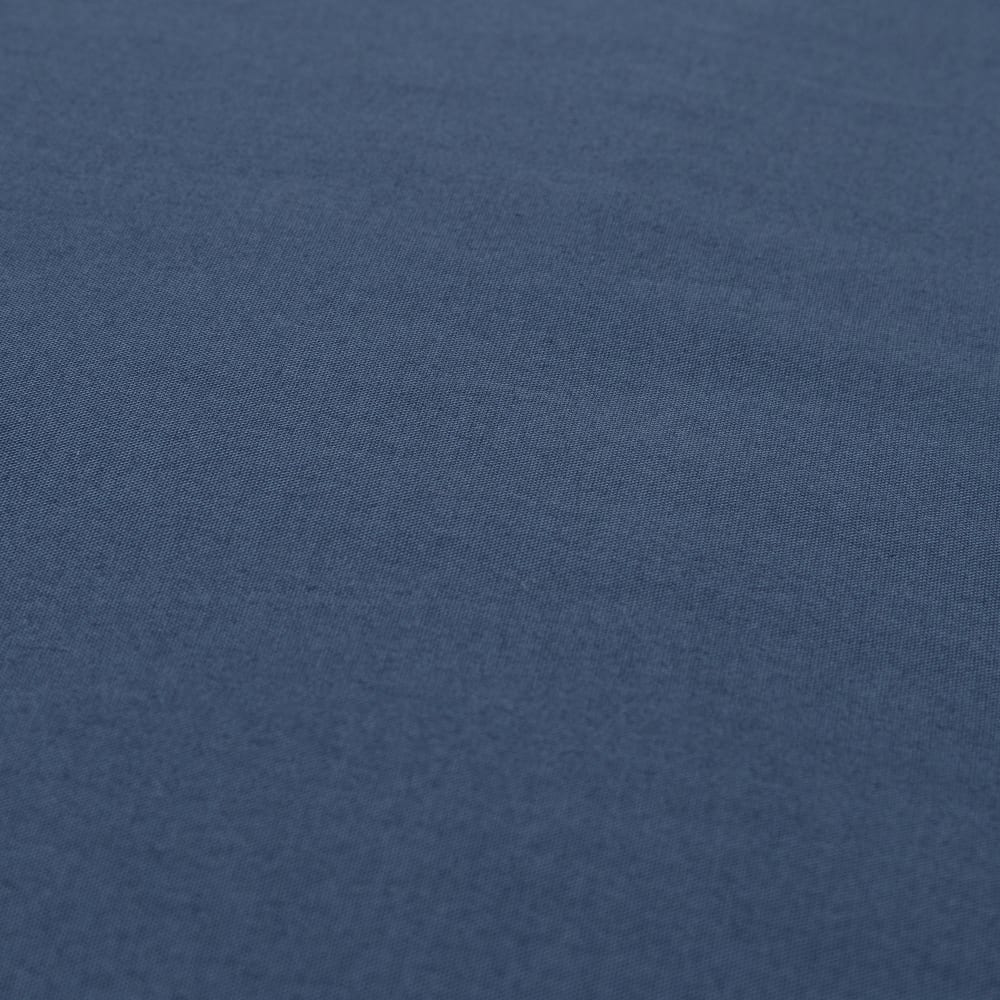 Funda de almohada de algodón orgánico 180 hilos azul azulado. 45x110cm - Maisons du Monde