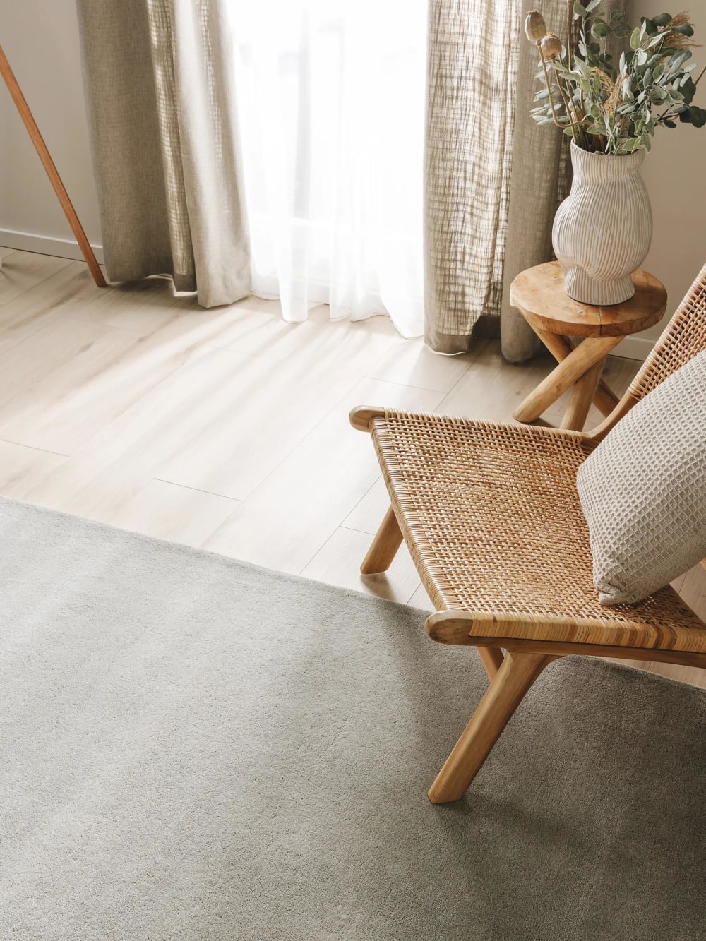 Tapis de laine gris 70x140 — vue 4