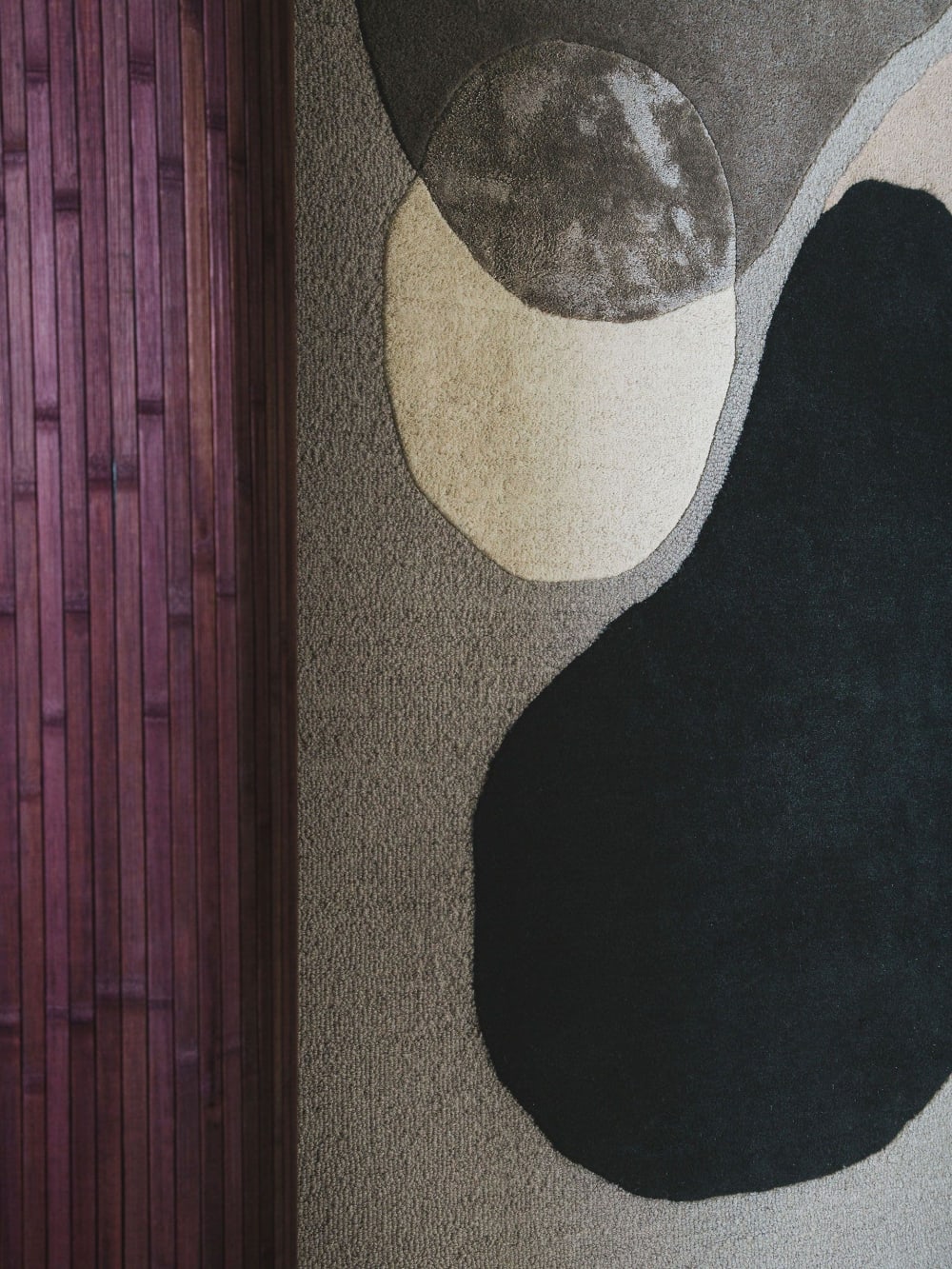 Tapis de laine multicouleur/gris 120x170 — vue 3