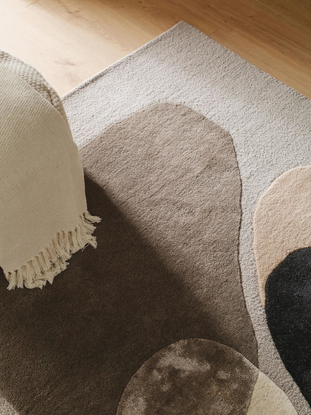 Tapis de laine multicouleur/gris 160x230 — vue 4