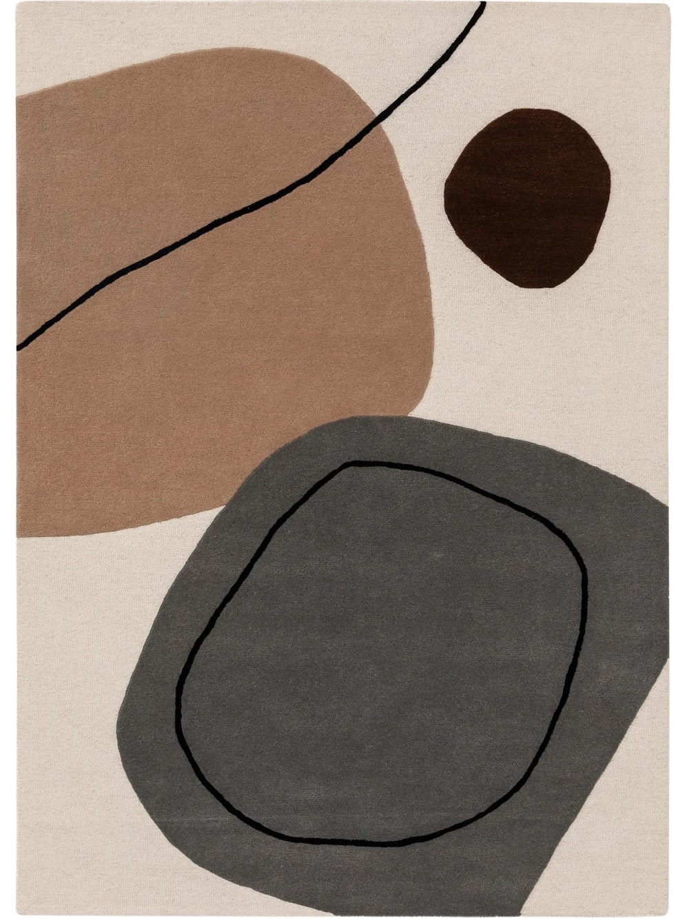 Tapis de laine multicouleur
