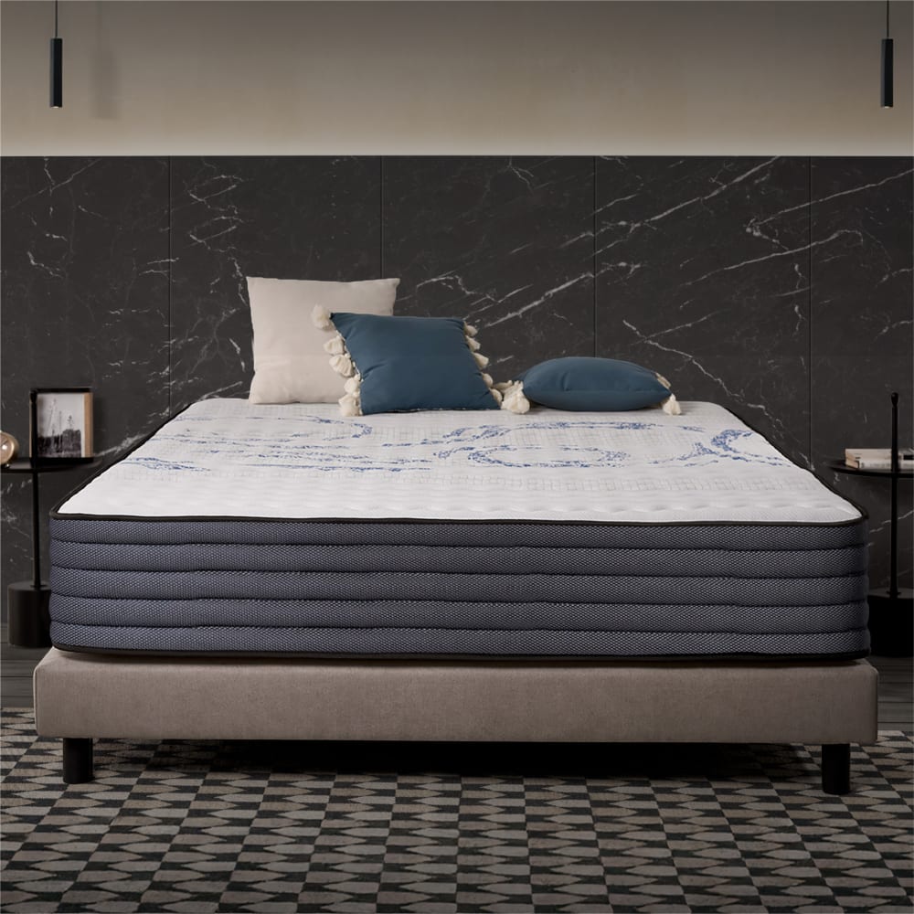 Matelas 120x190 cm - Épais 30 cm - Blue Latex, Mousse HR - Maisons du Monde