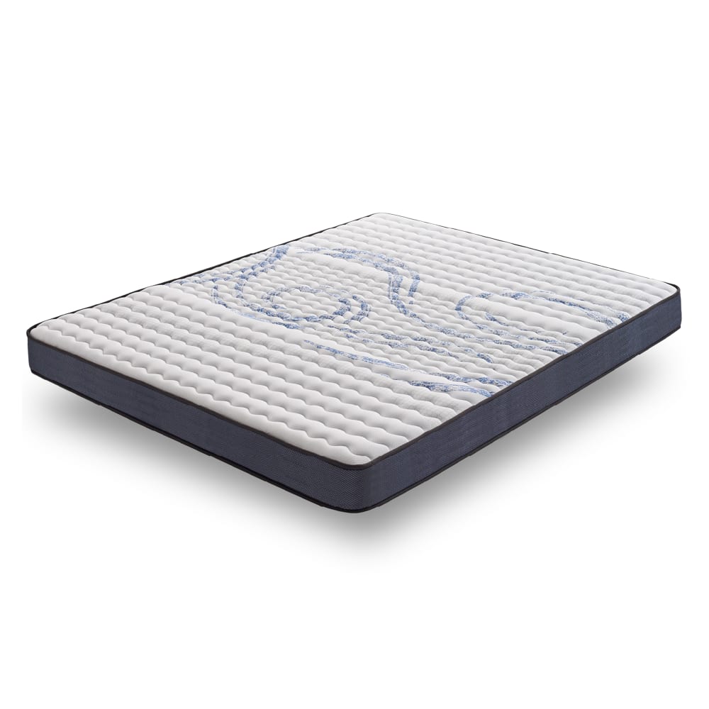 Matelas 90x200 cm - Mousse HR, Blue Latex - 7 zones, Équilibré