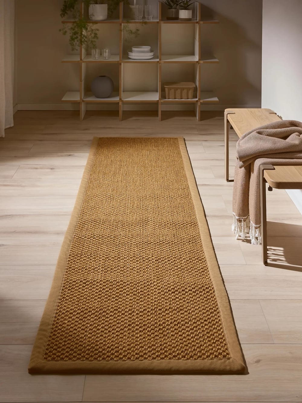 Tapis sisal beige 70x240 — vue 3
