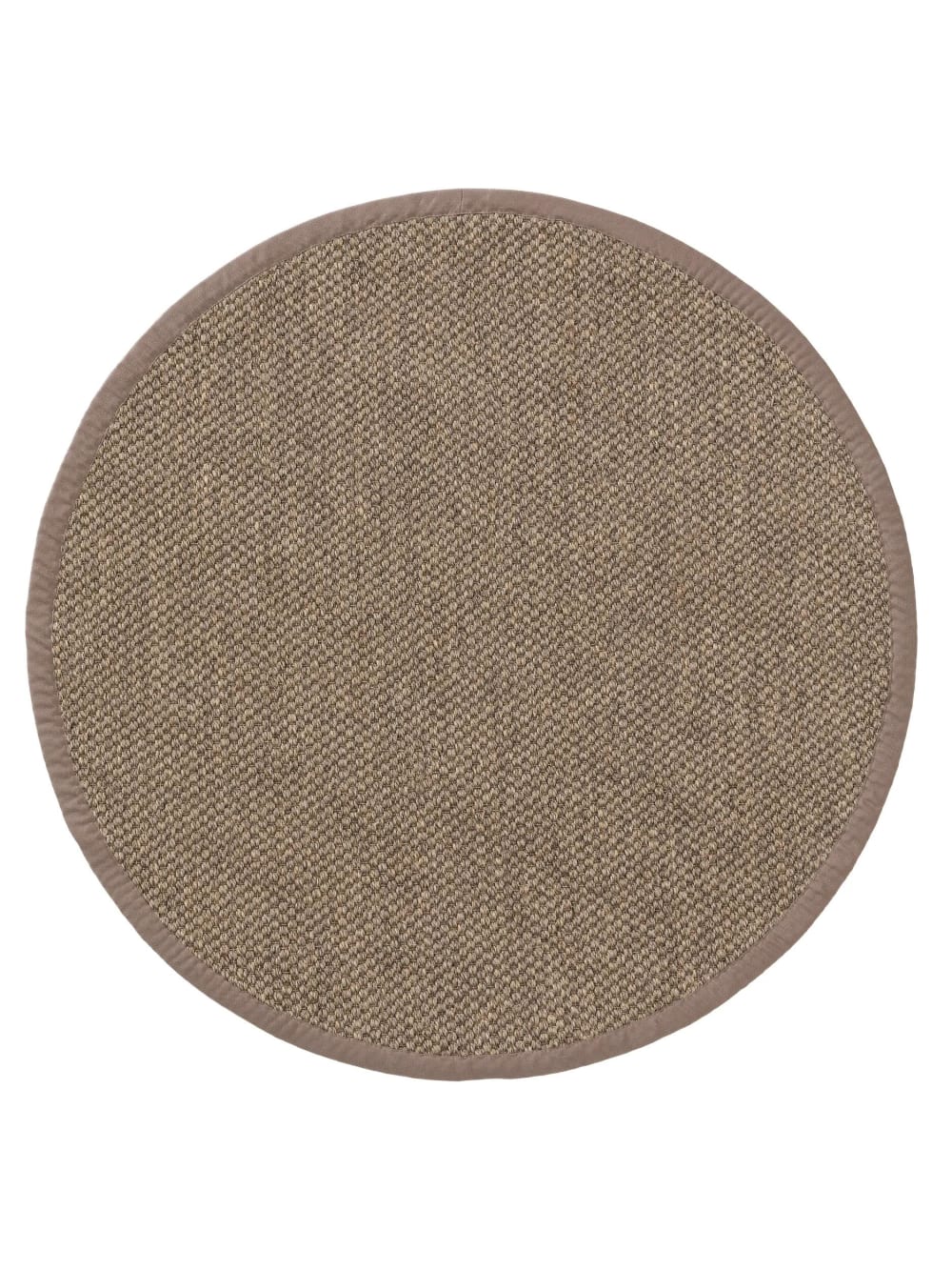 Alfombra redonda de sisal gris d 200 cm