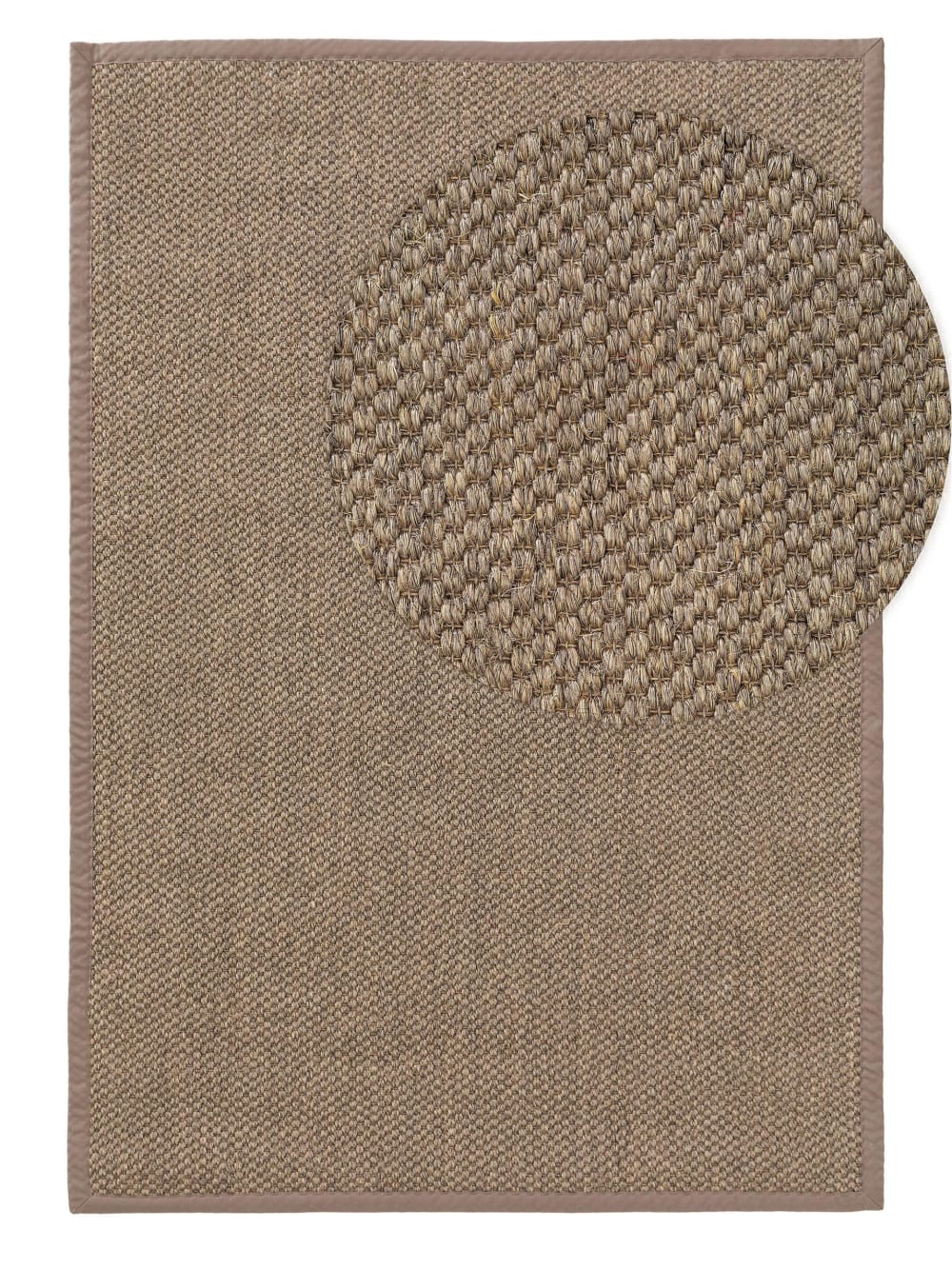 Alfombra sisal gris 200x300